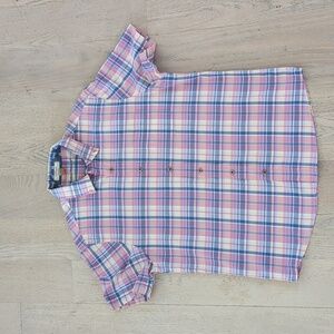Tailor Vintage Short Sleeve Button Up L
